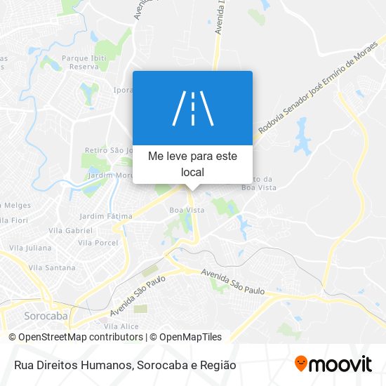 Rua Direitos Humanos mapa