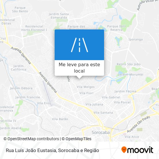 Rua Luís João Eustasia mapa