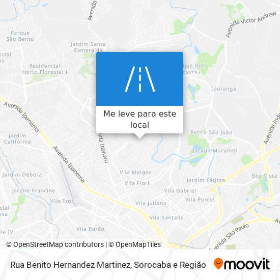 Rua Benito Hernandez Martinez mapa