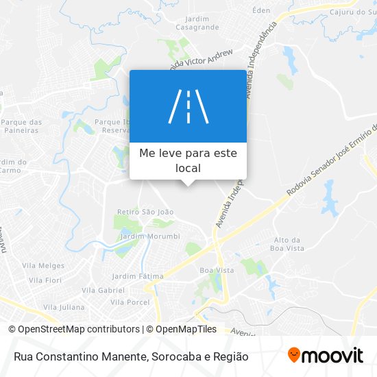 Rua Constantino Manente mapa