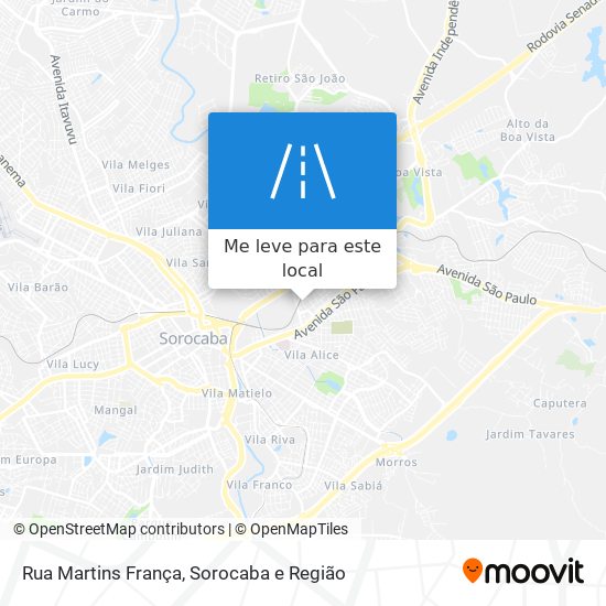 Rua Martins França mapa