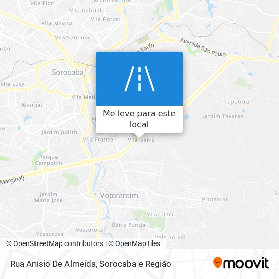 Rua Anísio De Almeida mapa