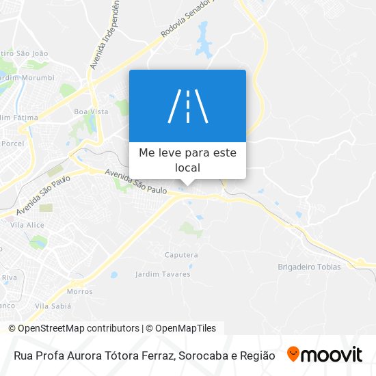 Rua Profa Aurora Tótora Ferraz mapa