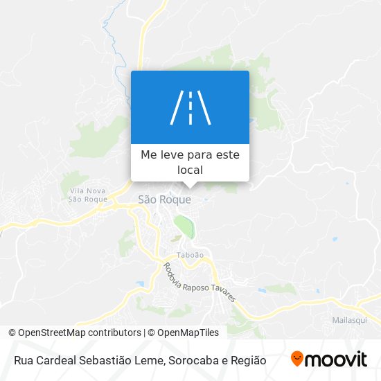 Rua Cardeal Sebastião Leme mapa