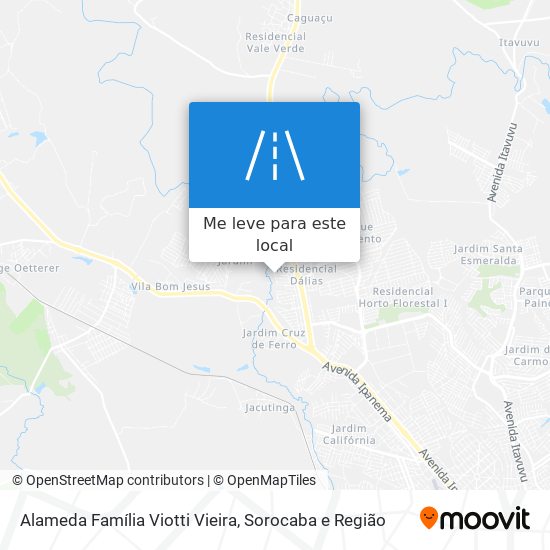 Alameda Família Viotti Vieira mapa