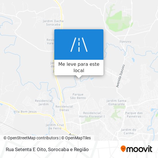 Rua Setenta E Oito mapa