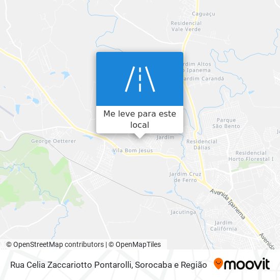 Rua Celia Zaccariotto Pontarolli mapa