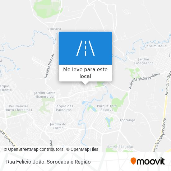 Rua Felício João mapa