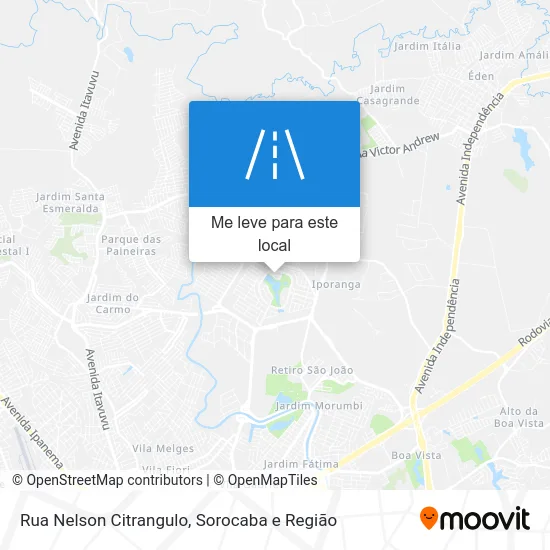 Rua Nelson Citrangulo mapa