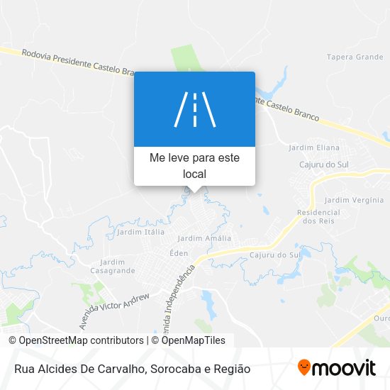 Rua Alcides De Carvalho mapa