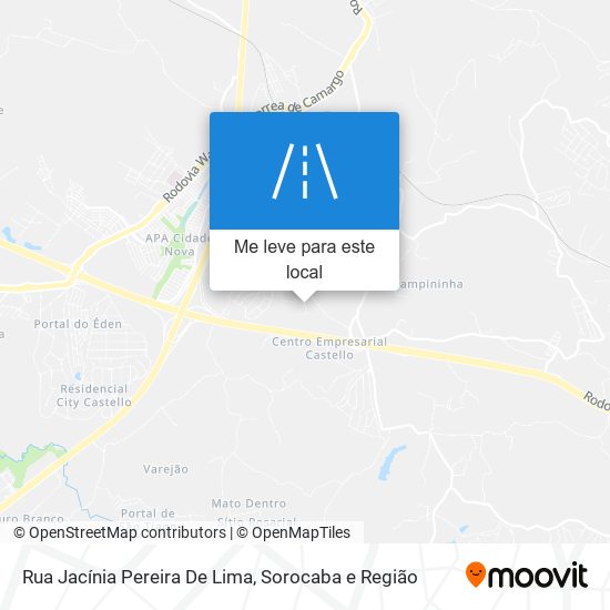 Rua Jacínia Pereira De Lima mapa