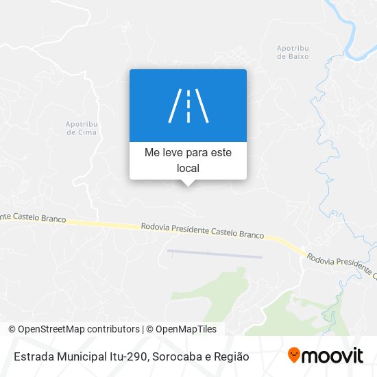 Estrada Municipal Itu-290 mapa