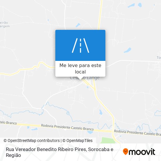 Rua Vereador Benedito Ribeiro Pires mapa