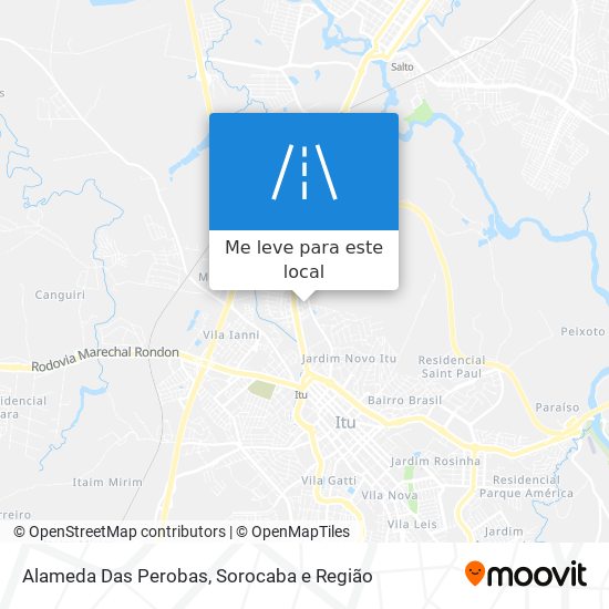 Alameda Das Perobas mapa