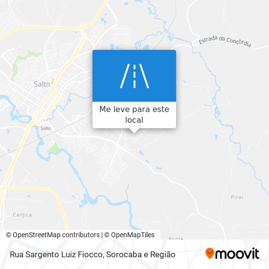 Rua Sargento Luiz Fiocco mapa