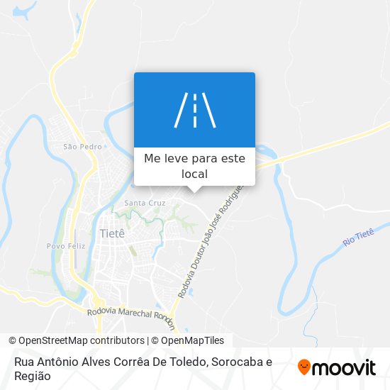 Rua Antônio Alves Corrêa De Toledo mapa