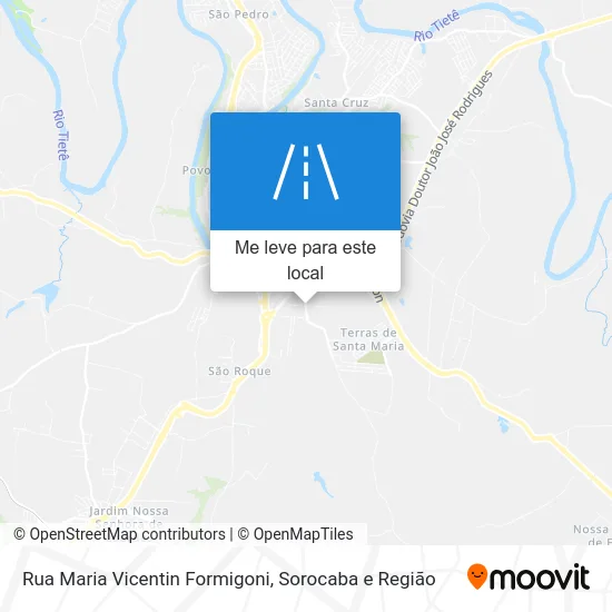 Rua Maria Vicentin Formigoni mapa