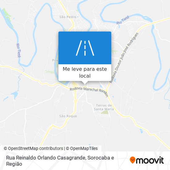 Rua Reinaldo Orlando Casagrande mapa