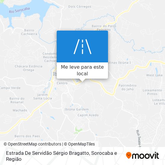 Estrada De Servidão Sérgio Bragatto mapa