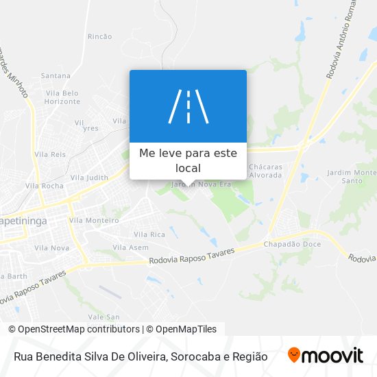 Rua Benedita Silva De Oliveira mapa