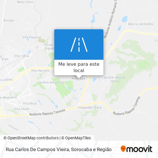 Rua Carlos De Campos Vieira mapa
