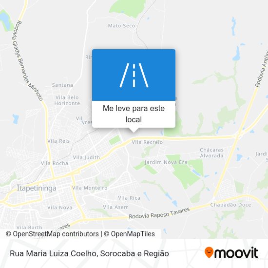Rua Maria Luiza Coelho mapa