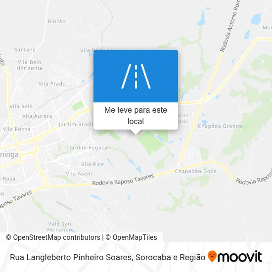 Rua Langleberto Pinheiro Soares mapa