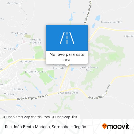 Rua João Bento Mariano mapa