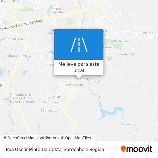 Rua Oscar Pinto Da Costa mapa