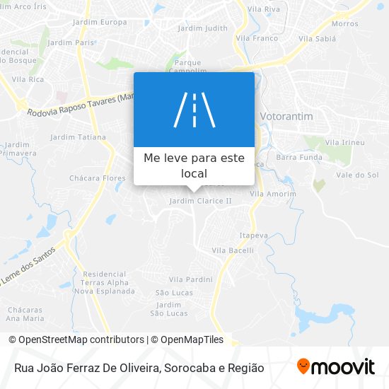 Rua João Ferraz De Oliveira mapa