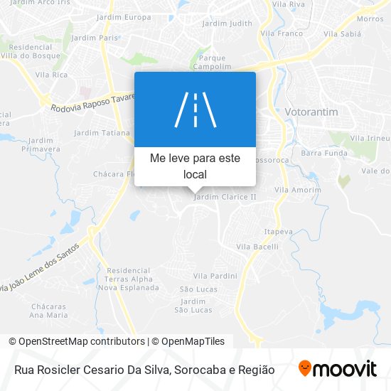 Rua Rosicler Cesario Da Silva mapa