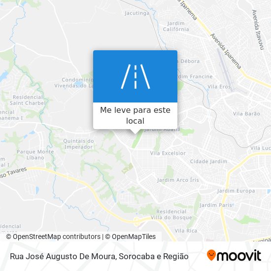 Rua José Augusto De Moura mapa