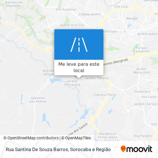 Rua Santina De Souza Barros mapa