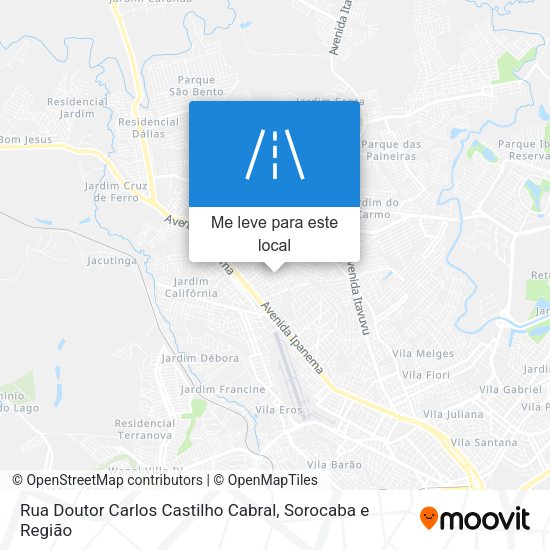 Rua Doutor Carlos Castilho Cabral mapa