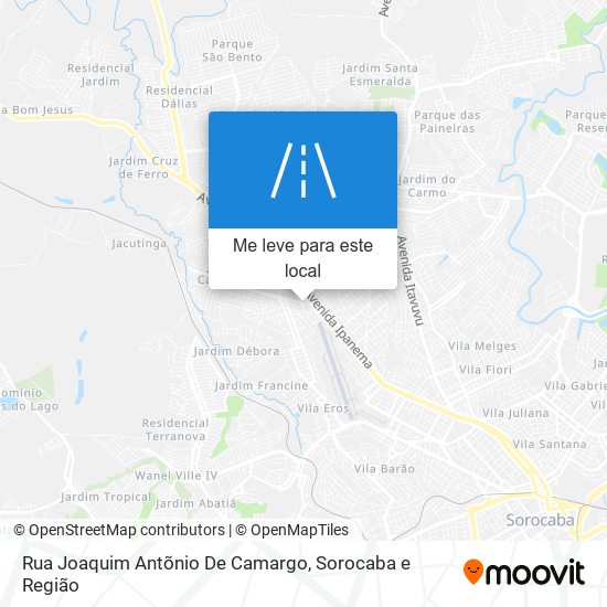 Rua Joaquim Antõnio De Camargo mapa