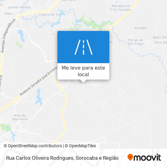 Rua Carlos Oliveira Rodrigues mapa