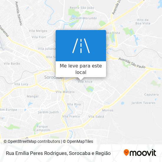 Rua Emília Peres Rodrigues mapa