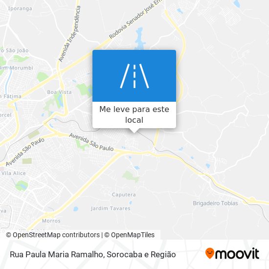 Rua Paula Maria Ramalho mapa