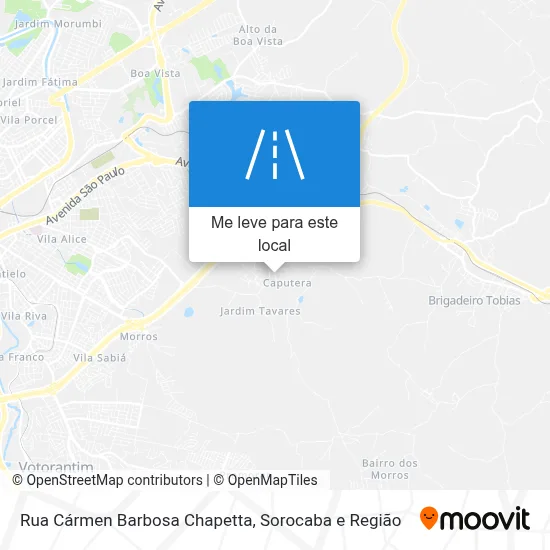 Rua Cármen Barbosa Chapetta mapa