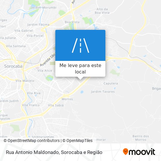 Rua Antonio Maldonado mapa