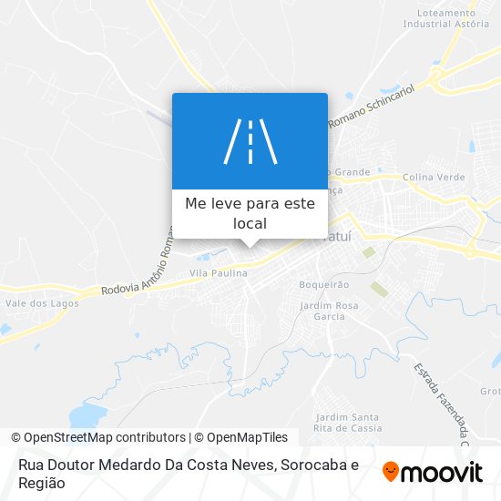 Rua Doutor Medardo Da Costa Neves mapa