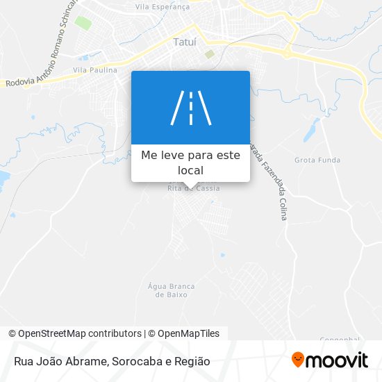 Rua João Abrame mapa