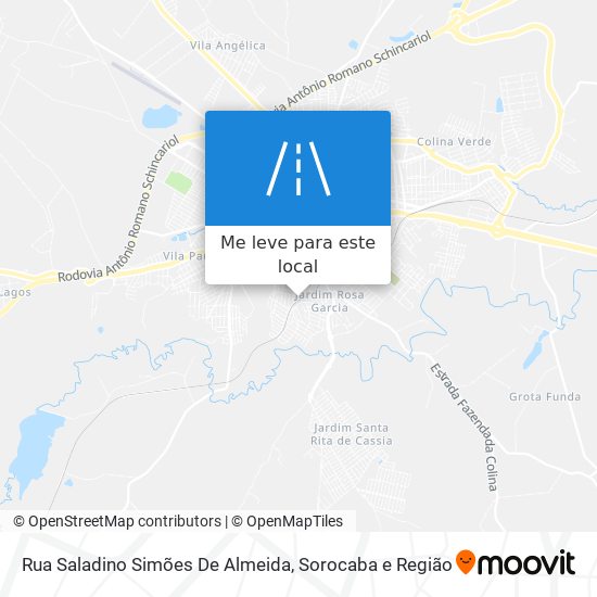 Rua Saladino Simões De Almeida mapa