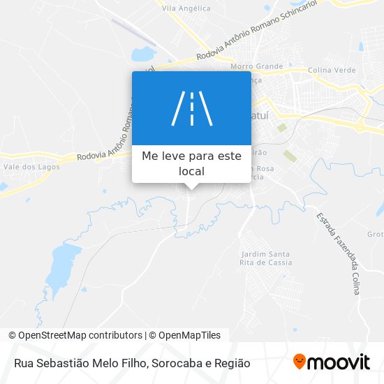 Rua Sebastião Melo Filho mapa