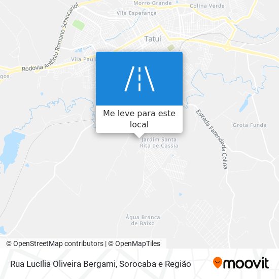 Rua Lucília Oliveira Bergami mapa