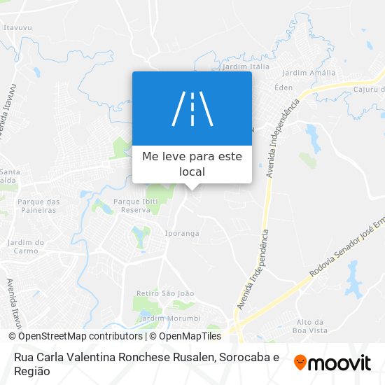 Rua Carla Valentina Ronchese Rusalen mapa