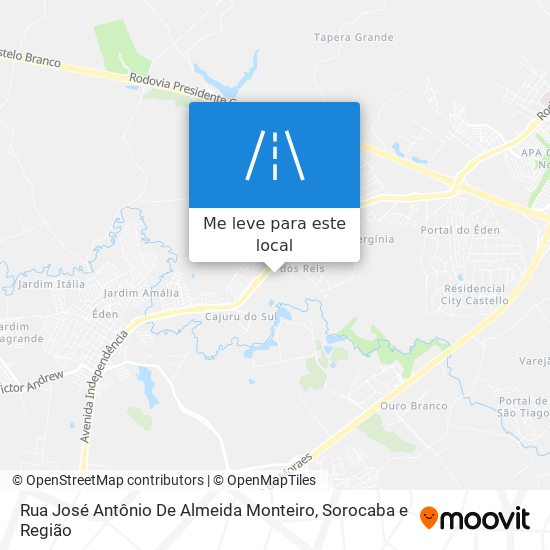 Rua José Antônio De Almeida Monteiro mapa