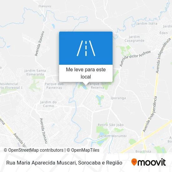 Rua Maria Aparecida Muscari mapa