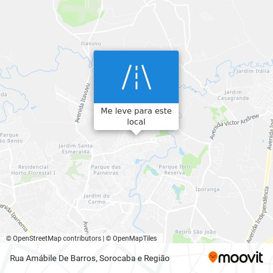 Rua Amábile De Barros mapa