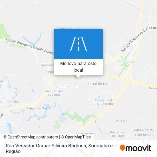 Rua Vereador Osmar Silveira Barbosa mapa